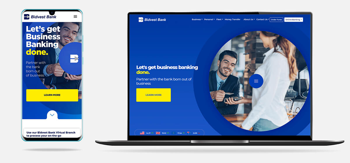 Bidvest Bank Website